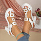 👡50% DE RÉDUCTION EN CE MOMENT✨Sandales à talons pour femmes avec bride en T – Bride élastique, plateforme amortissante et bride en T métallisée pour un confort optimal du matin au soir💃