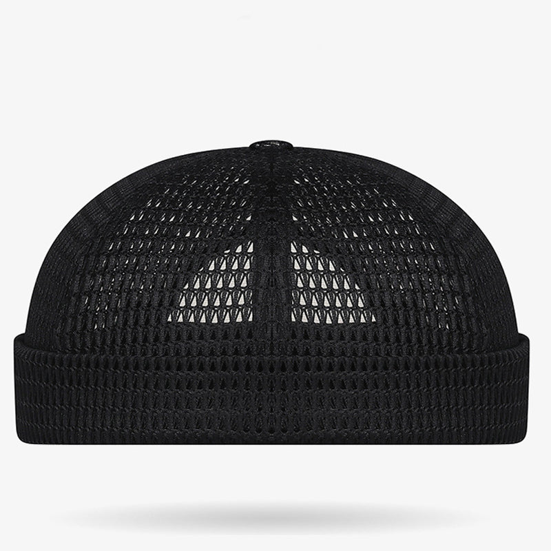 📢⏰🧢 PROMO -50% ! Casquette Légère en Maille Respirante sans Visière – Style Docker, Réglable 55-60 cm (5 Couleurs)