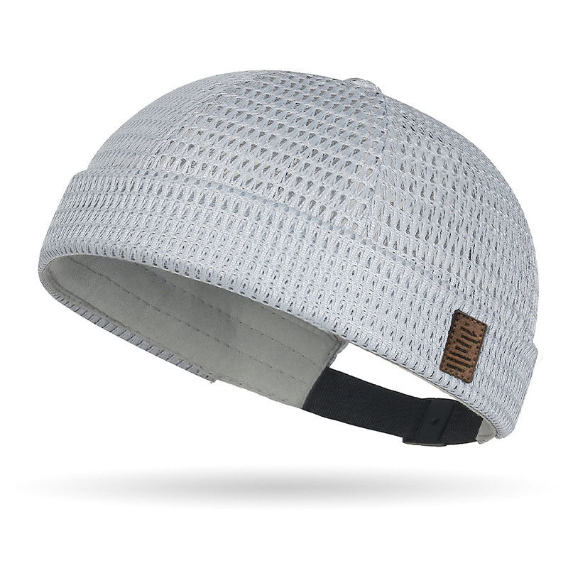📢⏰🧢 PROMO -50% ! Casquette Légère en Maille Respirante sans Visière – Style Docker, Réglable 55-60 cm (5 Couleurs)