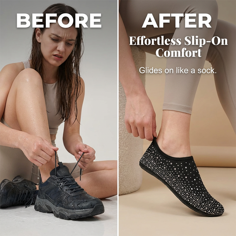 👟🏖️PROMO -50%🌊Chaussures de Plage pour Femmes – Séchage Rapide, Semelle Antidérapante & 5 Couleurs (36-45)
