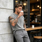 🎽50% DE RÉDUCTION🔥Débardeur de Sport Coupe Loose Effet Vintage – Sans Manches, Tissu Respirant, Lavage Acide🏁