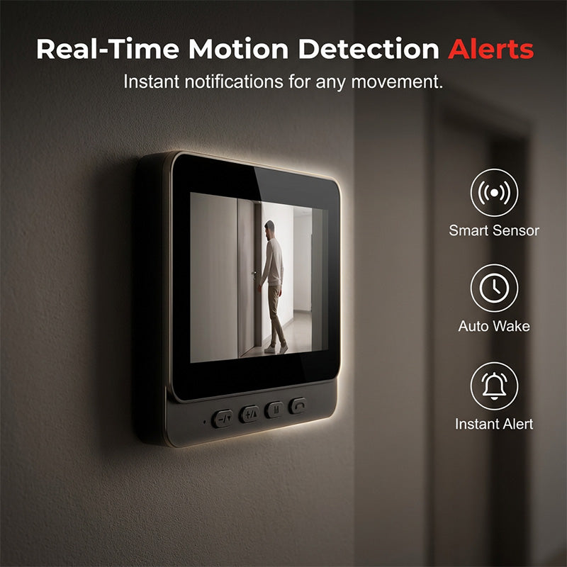 📢📢40% DE RÉDUCTION !! ⏰ Sonnette vidéo intelligente avec écran 4,3" – Surveillance en temps réel et communication bidirectionnelle 🏡💖