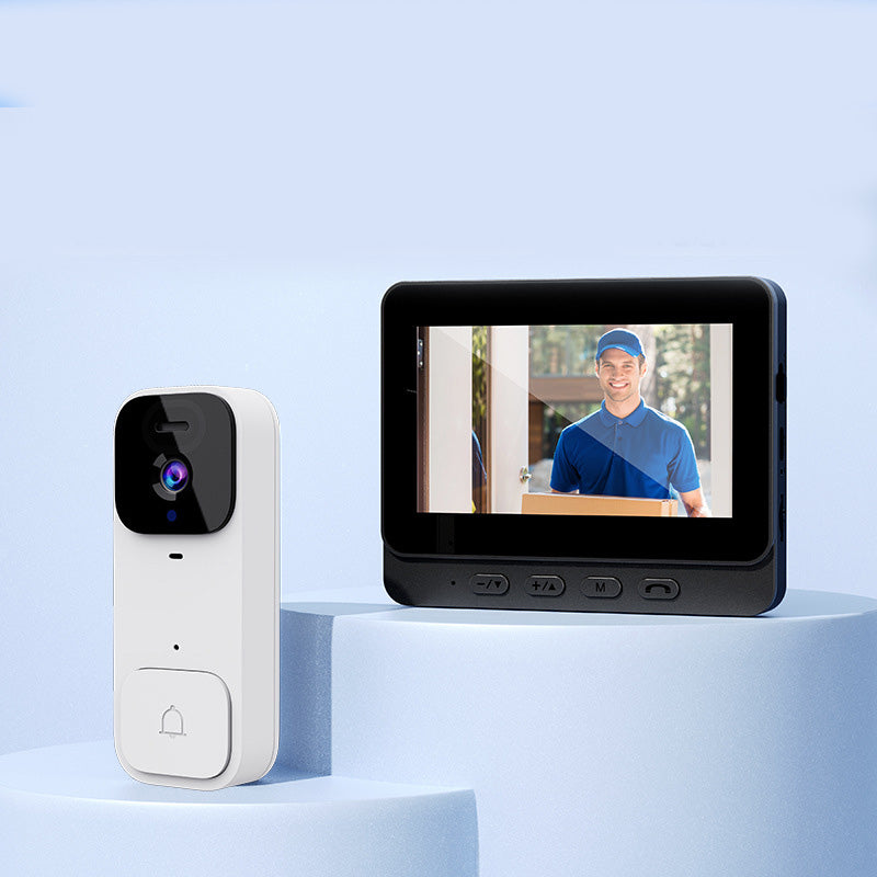 📢📢40% DE RÉDUCTION !! ⏰ Sonnette vidéo intelligente avec écran 4,3" – Surveillance en temps réel et communication bidirectionnelle 🏡💖