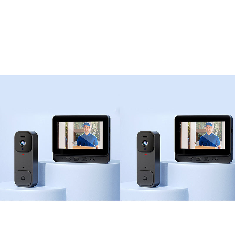 📢📢40% DE RÉDUCTION !! ⏰ Sonnette vidéo intelligente avec écran 4,3" – Surveillance en temps réel et communication bidirectionnelle 🏡💖