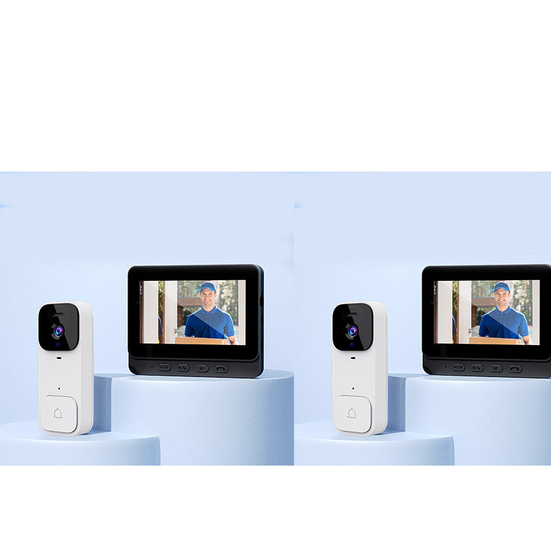 📢📢40% DE RÉDUCTION !! ⏰ Sonnette vidéo intelligente avec écran 4,3" – Surveillance en temps réel et communication bidirectionnelle 🏡💖