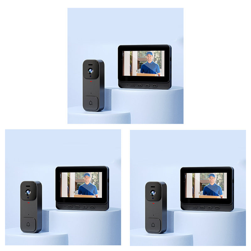 📢📢40% DE RÉDUCTION !! ⏰ Sonnette vidéo intelligente avec écran 4,3" – Surveillance en temps réel et communication bidirectionnelle 🏡💖