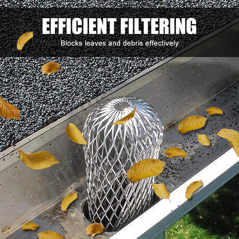 💐 -50% ! 🛡️ Grille de Protection pour Tuyau de Descente – Alliage d’Aluminium – 10×17 cm – Anti-Rouille – Filtration Eaux Pluviales – Installation Facile 💧