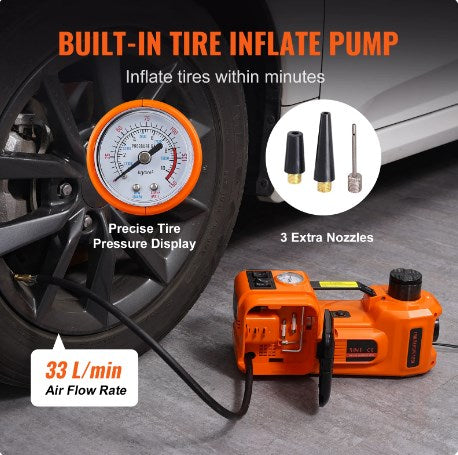 🔧 PROMO LIMITÉE 50% DE RÉDUCTION! 💨 Kit cric 12‑en‑1 – Compact, Sûr, Pratique ✨