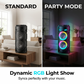 🔊PROMO -50%✨Enceinte Bluetooth Portable 16W – RGB Dynamique Rythme Musique, Micro Filaire Karaoké Inclus, Sangle Réglable, Plein Air Fêtes Camping · Bluetooth 10m · 1800mAh 🎵