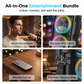 🔊PROMO -50%✨Enceinte Bluetooth Portable 16W – RGB Dynamique Rythme Musique, Micro Filaire Karaoké Inclus, Sangle Réglable, Plein Air Fêtes Camping · Bluetooth 10m · 1800mAh 🎵