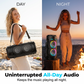 🔊PROMO -50%✨Enceinte Bluetooth Portable 16W – RGB Dynamique Rythme Musique, Micro Filaire Karaoké Inclus, Sangle Réglable, Plein Air Fêtes Camping · Bluetooth 10m · 1800mAh 🎵