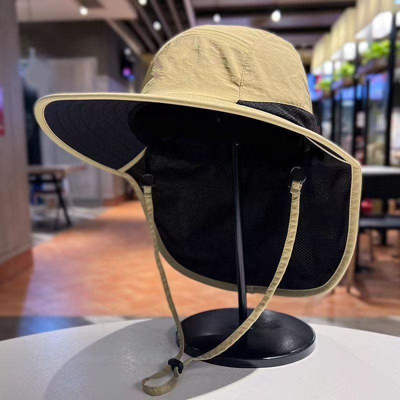 📢📢40% DE RÉDUCTION !! ⏰ Casquette Solaire Anti-UV UPF 50+ – Respirante, Ajustable, Unisexe (Avec/Sans châle)