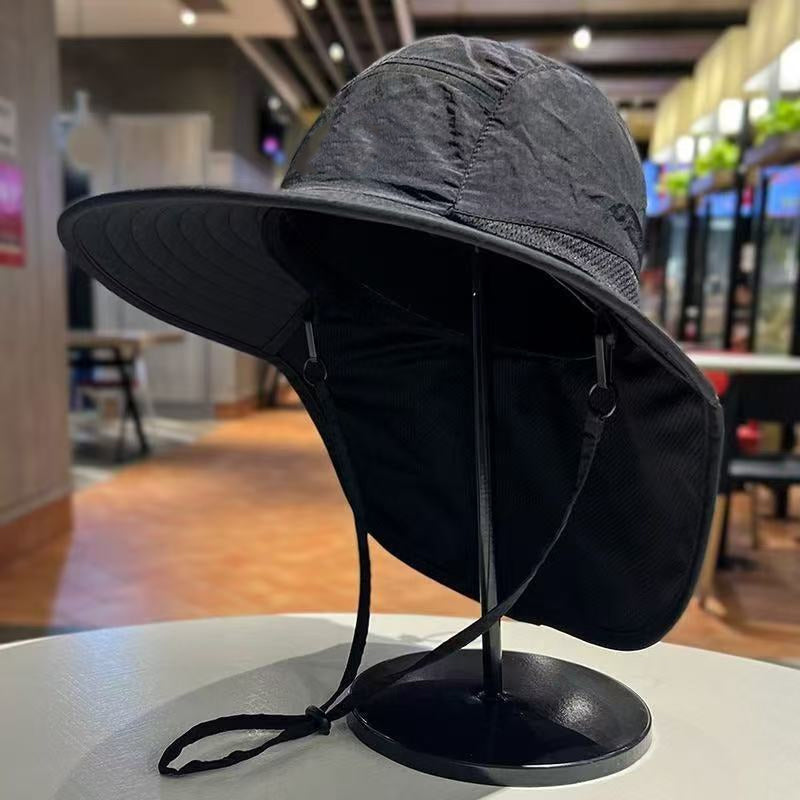 📢📢40% DE RÉDUCTION !! ⏰ Casquette Solaire Anti-UV UPF 50+ – Respirante, Ajustable, Unisexe (Avec/Sans châle)