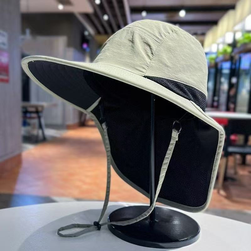 📢📢40% DE RÉDUCTION !! ⏰ Casquette Solaire Anti-UV UPF 50+ – Respirante, Ajustable, Unisexe (Avec/Sans châle)