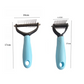 🐾🧹PROMO -50%🐶Peigne de Toilettage Double Face pour Chiens & Chats – Brosse Douce, 2 Tailles (Bleu/Rose)