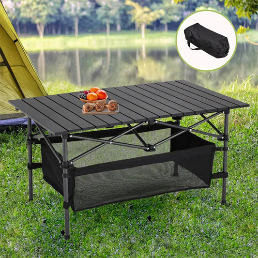 Table de Camping Pliante Portable avec Sac de Rangement