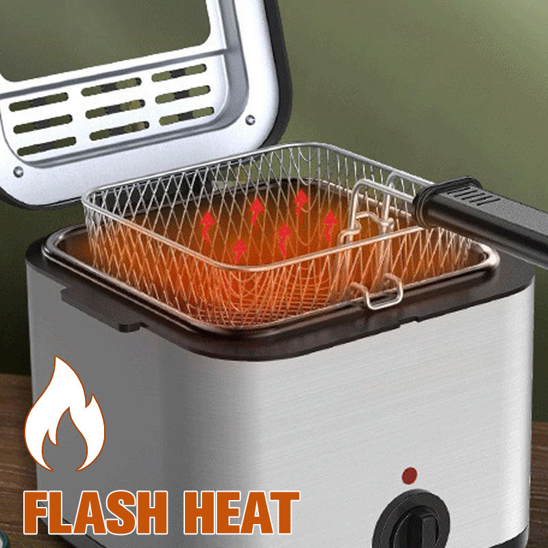 🌞Grande promotion sur les nouveautés 2026 — 50 % de réduction🍟💎 Friteuse compacte avec hublot | Friteuse électrique idéale pour les frites et les snacks