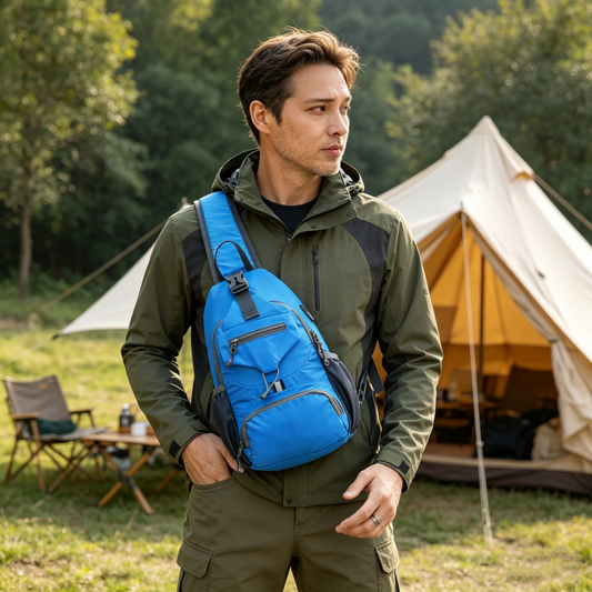 🎒PROMO LIMITÉE 50% DE RÉDUCTION⚡Sac à Bandoulière Homme – Tissu Oxford, Multi-Poches, Respirant 🌦️
