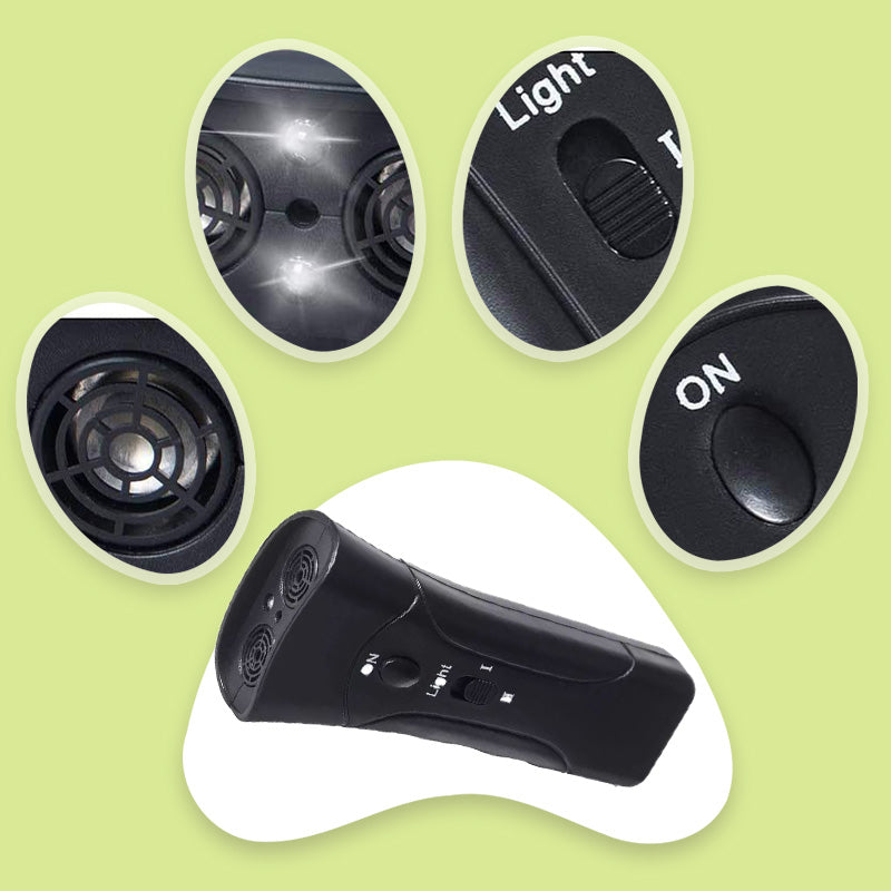 Dissuasion Ultrasonique Portable et Compact pour Chien
