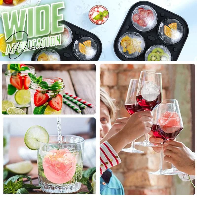☀️ Grande promotion d'été 🧊 Grand moule à glaçons en forme de rose 🌹