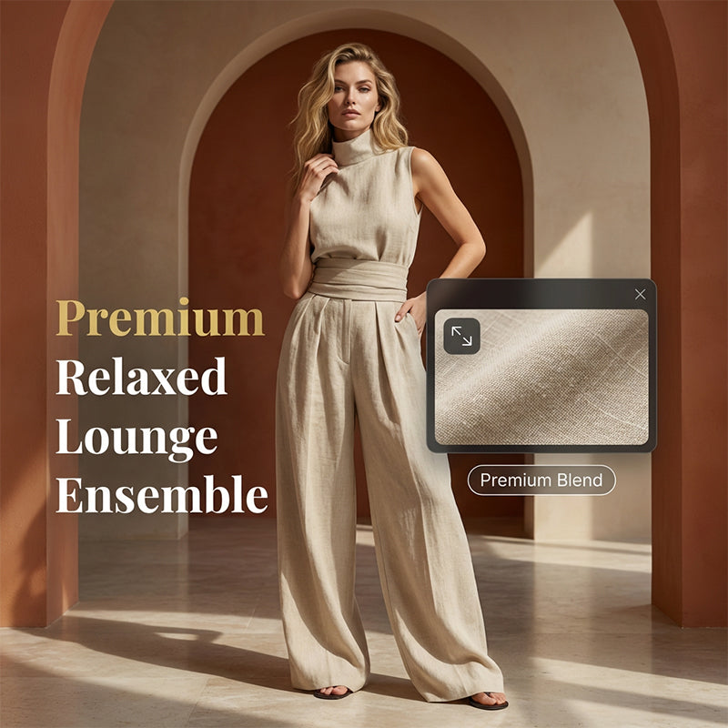 👗 50% DE RÉDUCTION ⏰ Ensemble 2 pièces – Haut & pantalon à jambes larges – Tissu fluide, coupe élégante – parfait pour l’été, les voyages ou un look chic au quotidien ✨🌸👖