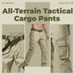 Pantalon cargo tactique pour homme 🧥 | Multiples poches 📦 Mélange de coton résistant 💪 Genoux amples et structurés 🦵 Taille et bas de jambes ajustables 🎛️