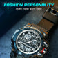 Montre Tendance Lumineuse Multifonctionnelle Étanche pour Hommes