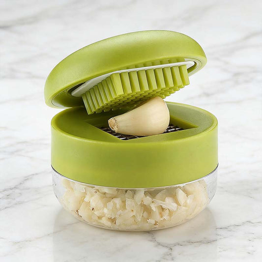 🧄🔪🍲 OFFRE LIMITÉE 50% DE RÉDUCTION! Mini Hachoir à Ail et Presse-Ail avec Récipient – Design 2-en-1, Hache et Écrase l’Ail Sans Effort – Idéal pour la Préparation Rapide des Repas et les Petites Cuisines 🌿✨
