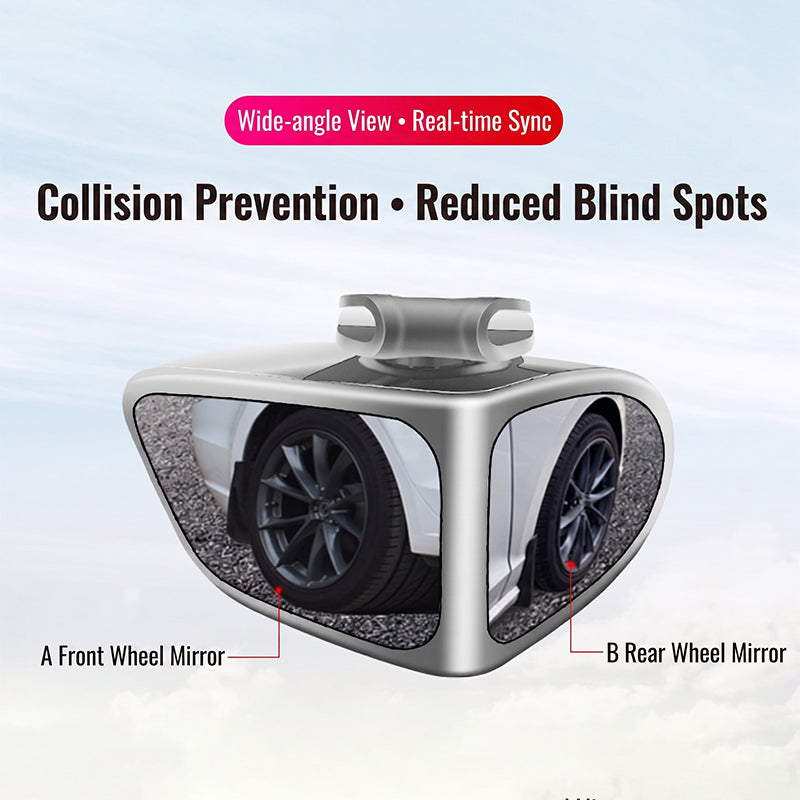 🔥 PROMO FLASH : 50% DE RÉDUCTION ! 🚗 Rétroviseur Angle Mort Double Objectif – Verre Convexe – Réglable 360° & Vue Trottoir for Conduite Sécurisée 🛡️