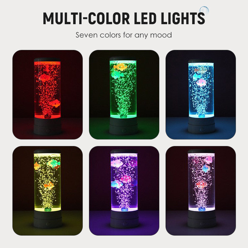 Lampe LED pour aquarium à poissons bulles