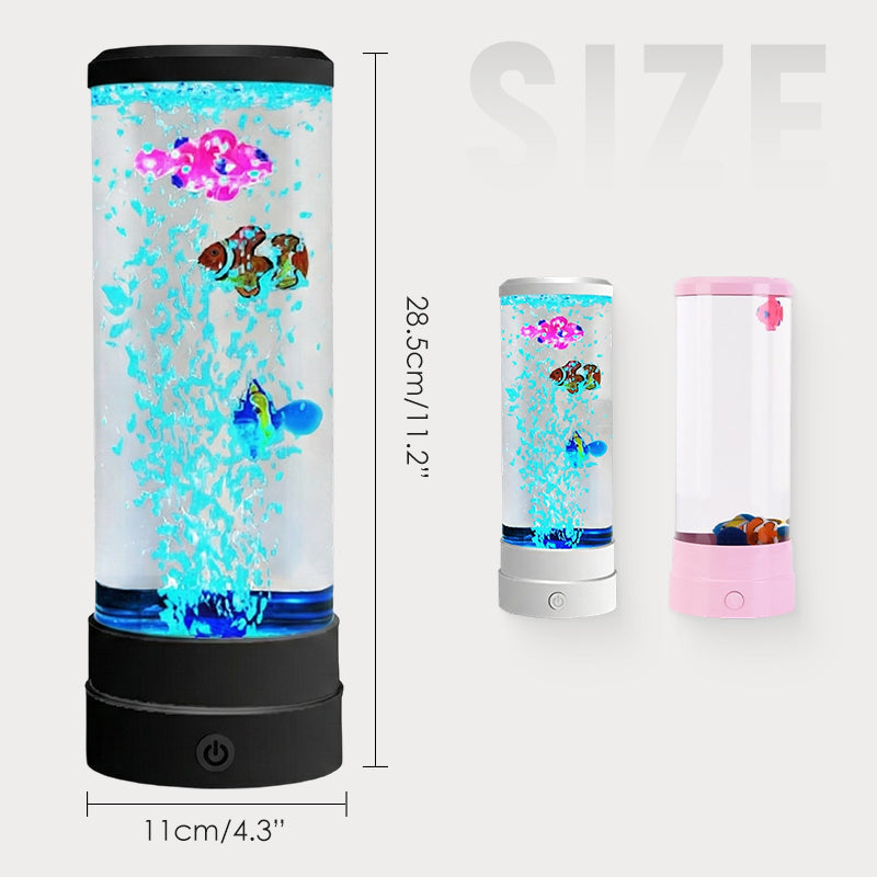 Lampe LED pour aquarium à poissons bulles