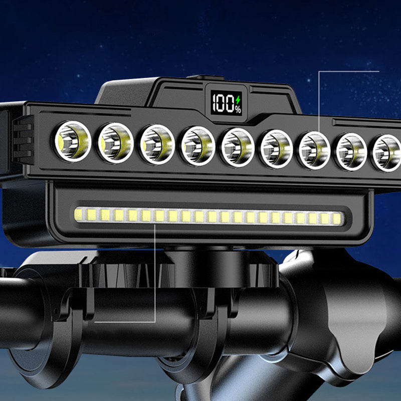 🔦 50 % DE RÉDUCTION !✨Phare de vélo rechargeable à 28 LED avec klaxon
