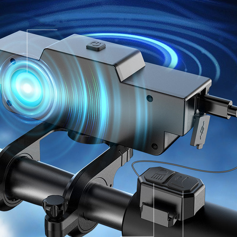 🔦 50 % DE RÉDUCTION !✨Phare de vélo rechargeable à 28 LED avec klaxon