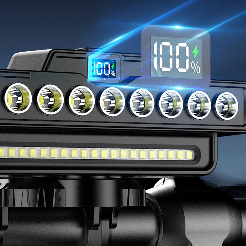 🔦 50 % DE RÉDUCTION !✨Phare de vélo rechargeable à 28 LED avec klaxon