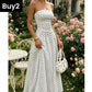 Robe bustier à pois tendance pour femme