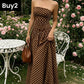 Robe bustier à pois tendance pour femme