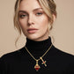 ✝️ PROMO LIMITÉE 50% DE RÉDUCTION ! ✨ Pendentif Double Gold Faith – Symbolique, Chaîne Réglable ✨