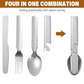 💐 56% DE RÉDUCTION – Couverts 4 en 1 ! Fourchette, Cuillère, Baguettes & Boîtier en Acier Inoxydable – Idéal pour Camping 🥢🏕️ 【Offre Limitée】