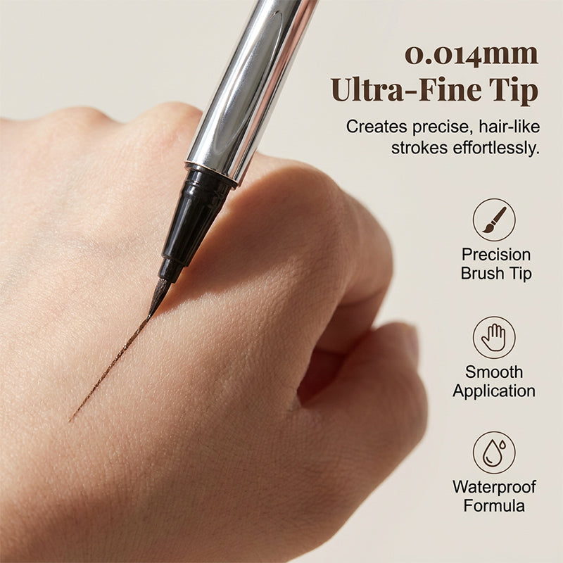 🖤 ACHETEZ 1, OBTENEZ 1 GRATUIT ! ✍️ Stylo Eyeliner Liquide Ultra-Fin – Pointe 0,014 mm, Waterproof & Longue Durée – 4-en-1 : Sourcils, Eye-liner, Cils & Ligne des Cheveux 💁‍♀️