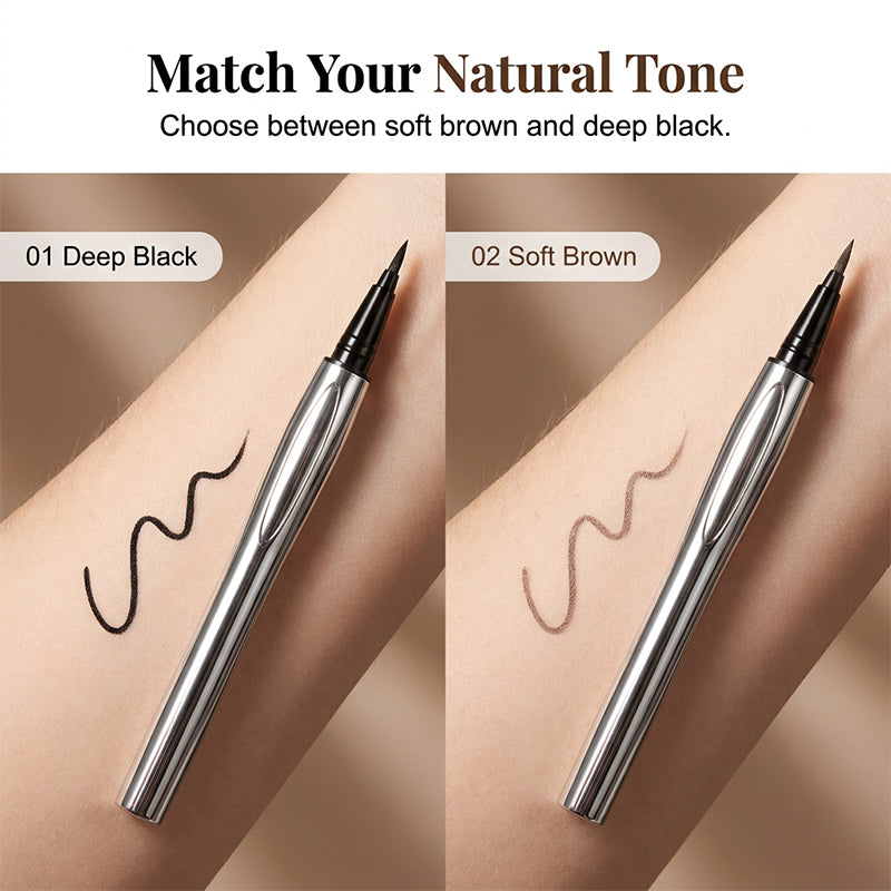 🖤 ACHETEZ 1, OBTENEZ 1 GRATUIT ! ✍️ Stylo Eyeliner Liquide Ultra-Fin – Pointe 0,014 mm, Waterproof & Longue Durée – 4-en-1 : Sourcils, Eye-liner, Cils & Ligne des Cheveux 💁‍♀️