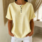 T-shirt Henley Femme Décontracté à Rayures