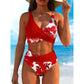 🌺Ensemble bikini à taille haute à motifs floraux👙Mise en valeur et effet amincissant, style vacances tout en douceu✨✅