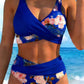 🌺Ensemble bikini à taille haute à motifs floraux👙Mise en valeur et effet amincissant, style vacances tout en douceu✨✅