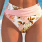 🌺Ensemble bikini à taille haute à motifs floraux👙Mise en valeur et effet amincissant, style vacances tout en douceu✨✅