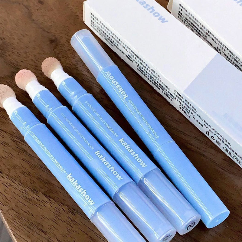 📢Achetez 1 et recevez 1 gratuit💄Crayon Correcteur Hydratant – Embout Éponge, Texture Crémeuse, Fini Mat, 2 Teintes, 2g, Idéal Cernes & Imperfections ✨
