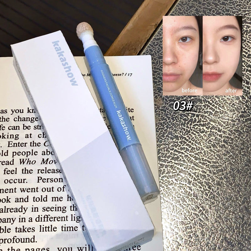 📢Achetez 1 et recevez 1 gratuit💄Crayon Correcteur Hydratant – Embout Éponge, Texture Crémeuse, Fini Mat, 2 Teintes, 2g, Idéal Cernes & Imperfections ✨