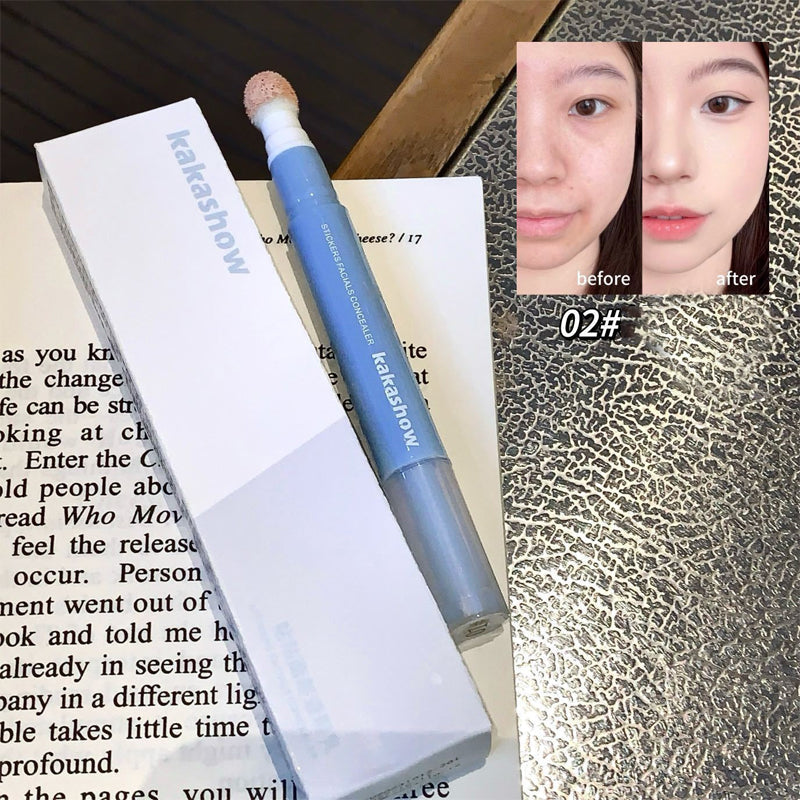 📢Achetez 1 et recevez 1 gratuit💄Crayon Correcteur Hydratant – Embout Éponge, Texture Crémeuse, Fini Mat, 2 Teintes, 2g, Idéal Cernes & Imperfections ✨