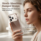 Coque de téléphone brillante à paillettes avec protection de l'appareil photo