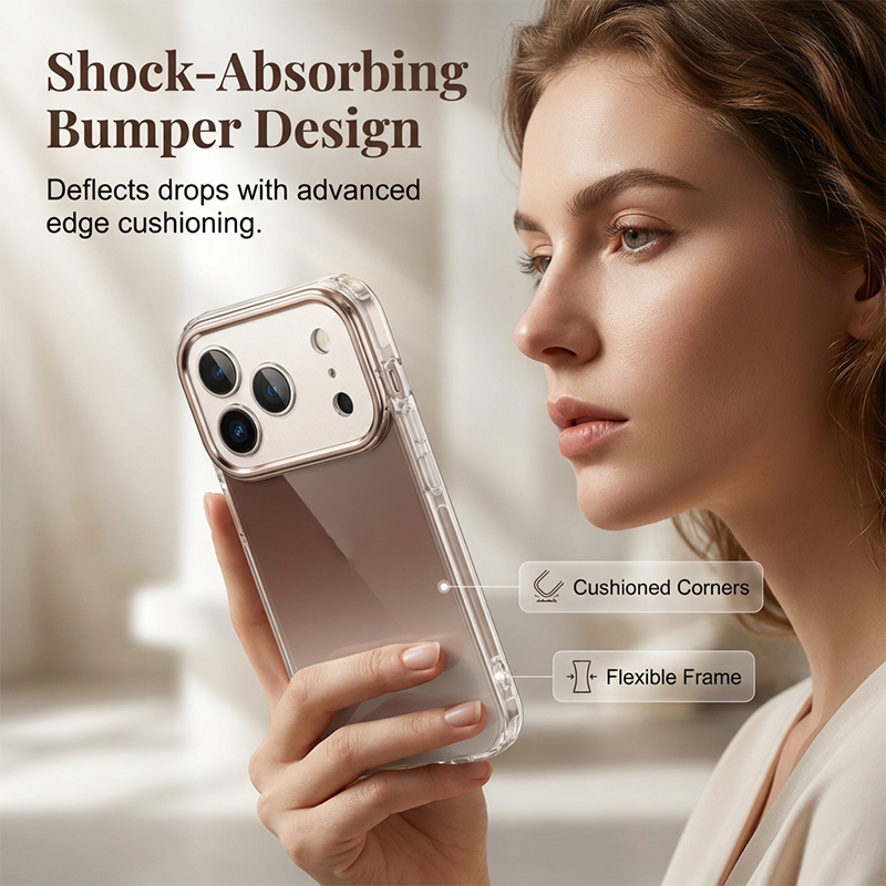 Coque de téléphone brillante à paillettes avec protection de l'appareil photo