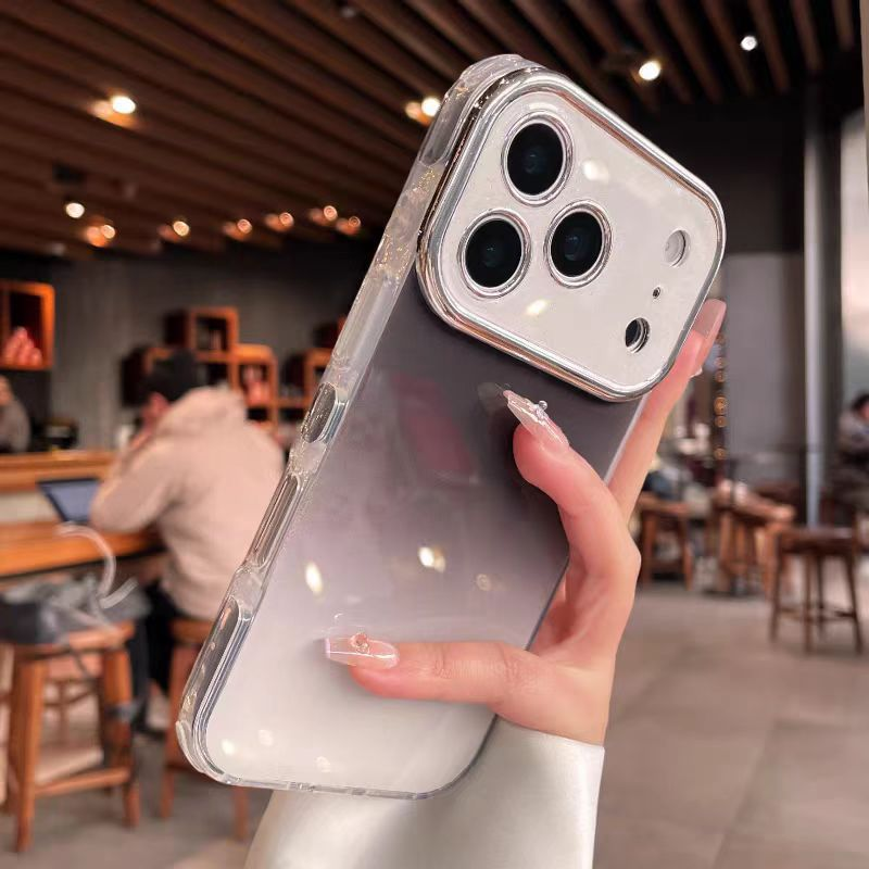 Coque de téléphone brillante à paillettes avec protection de l'appareil photo